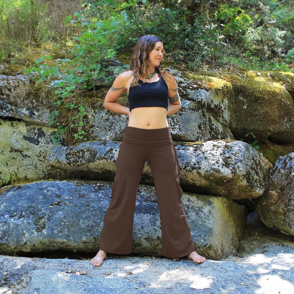 Aurora yoga pant - Chocolate brown S